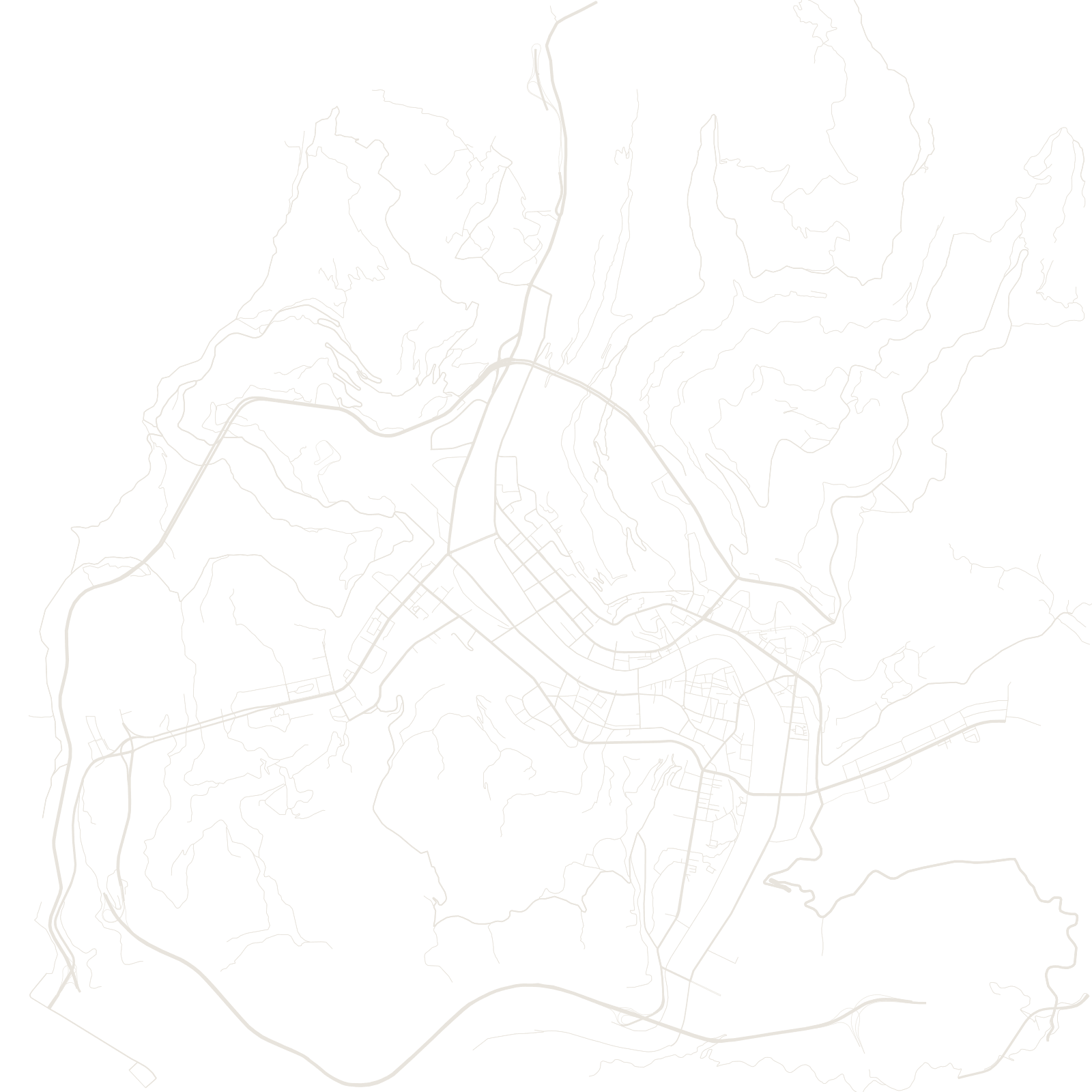 Bazhong street network