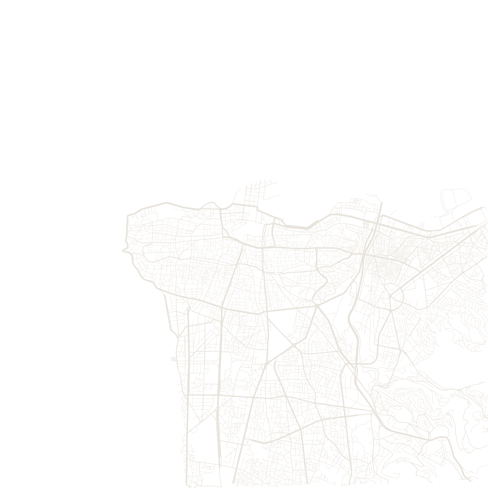 Beirut street network