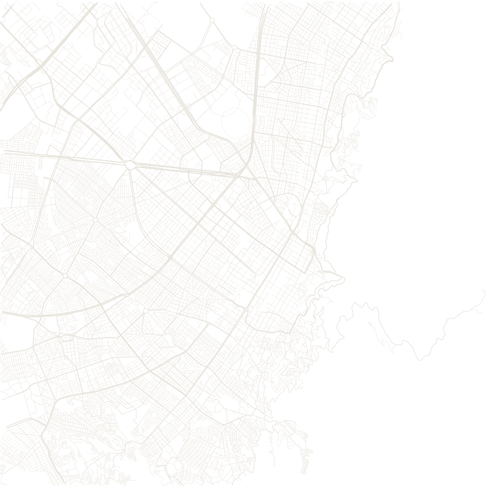Bogotá street network