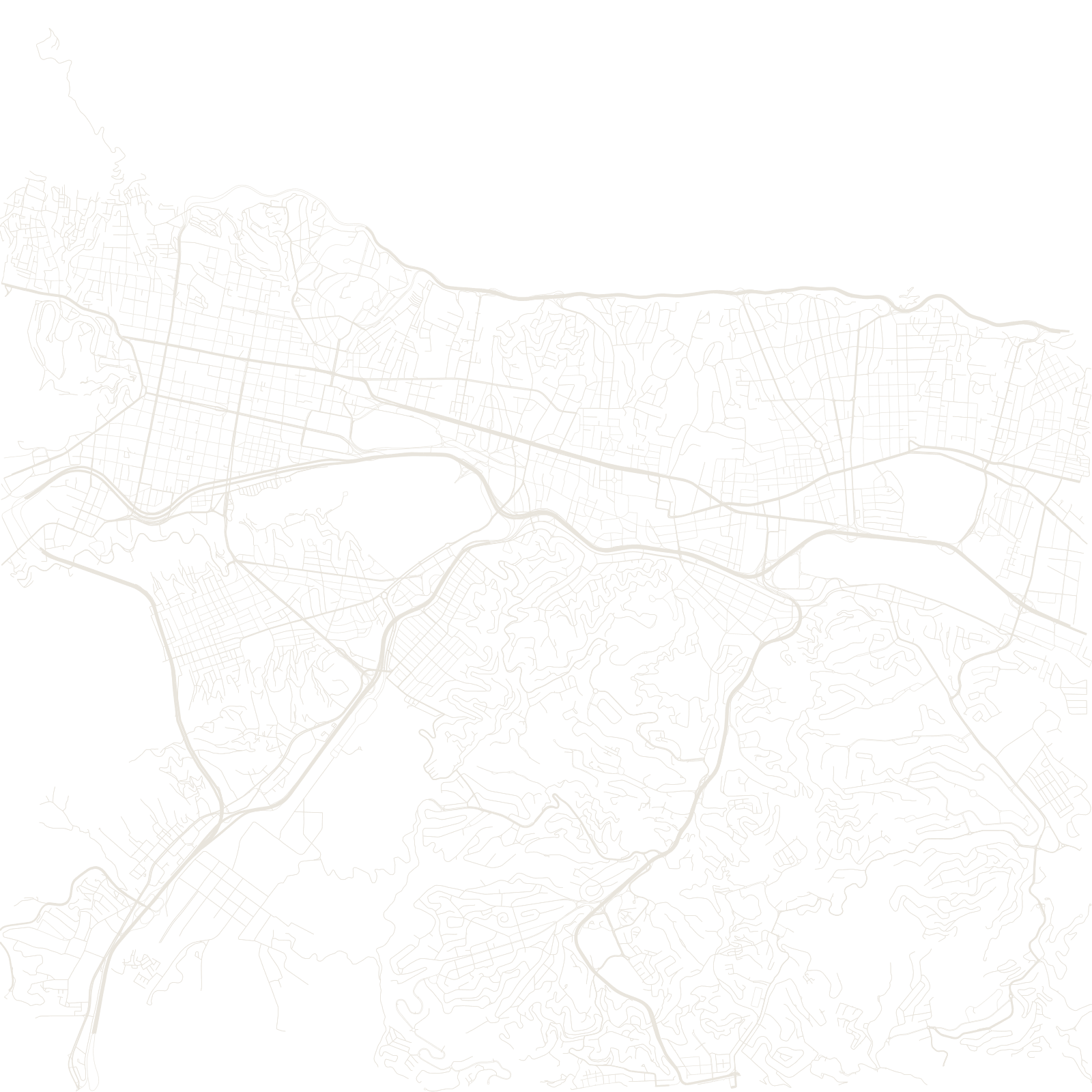 Caracas street network