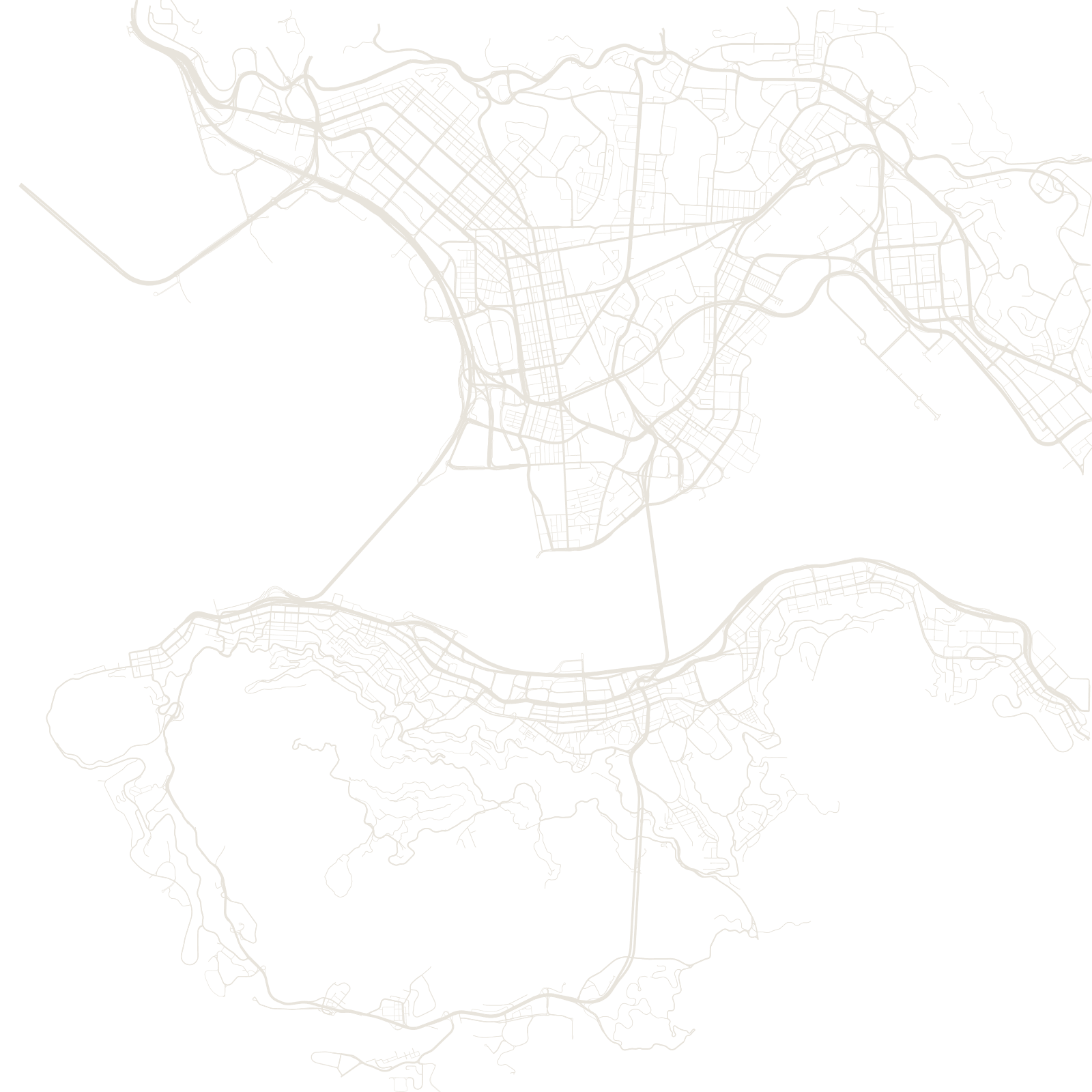 Hong Kong street network