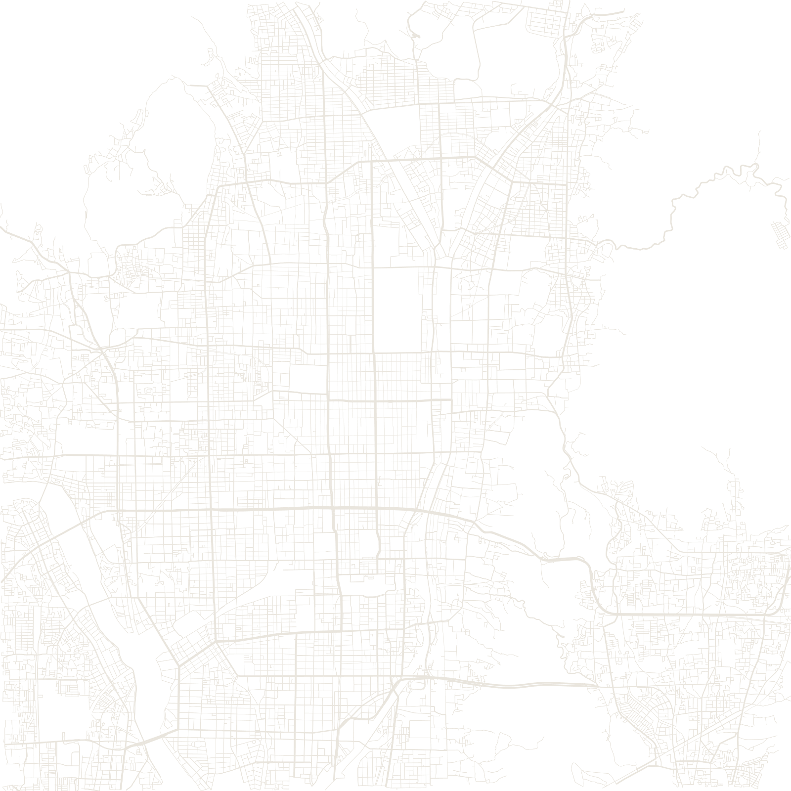 Kyoto street network