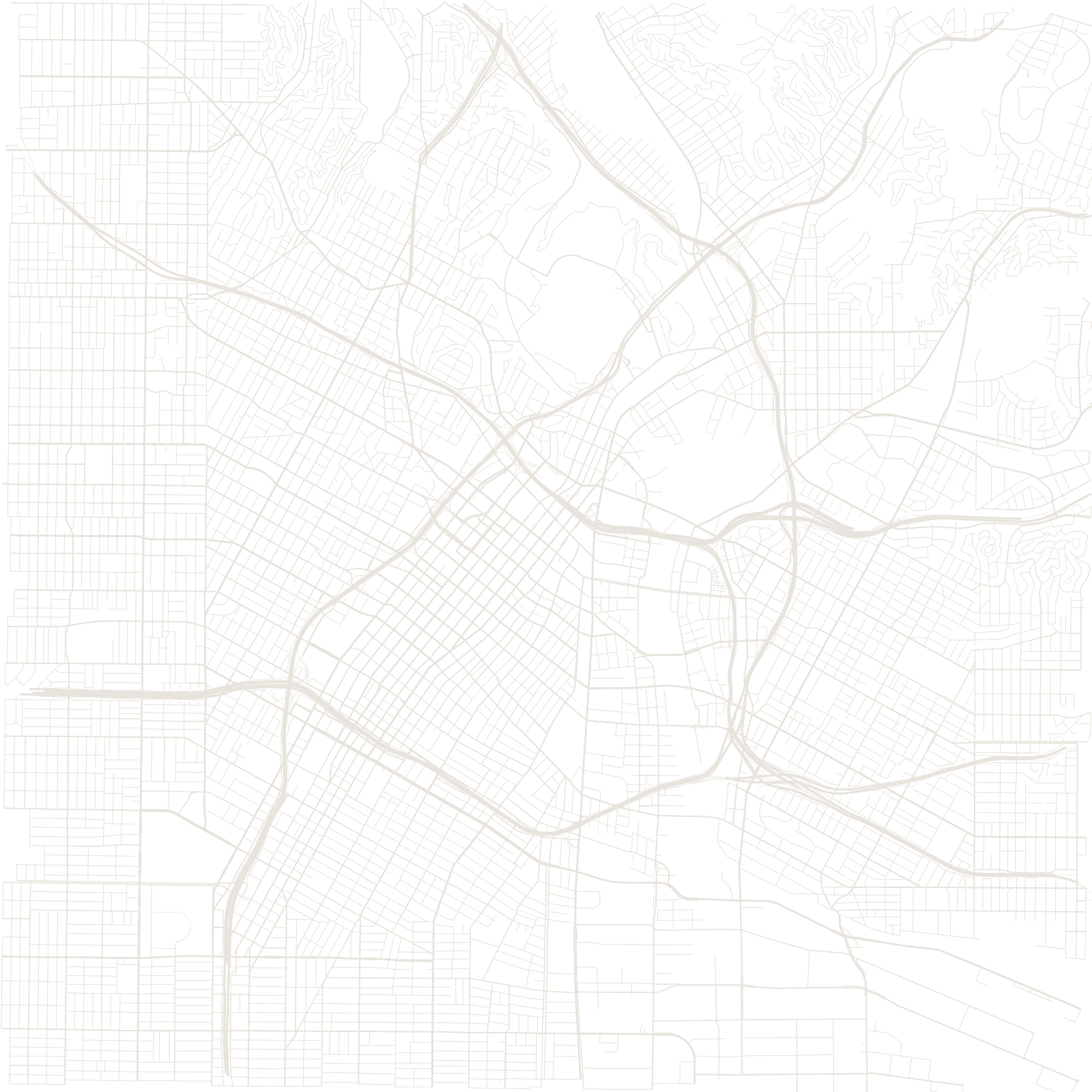 Los Angeles street network