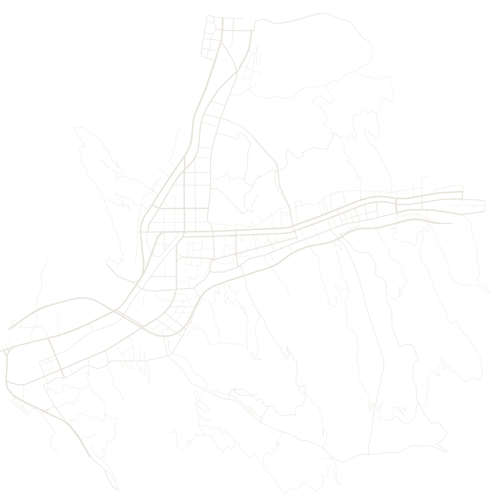 Lüliang street network