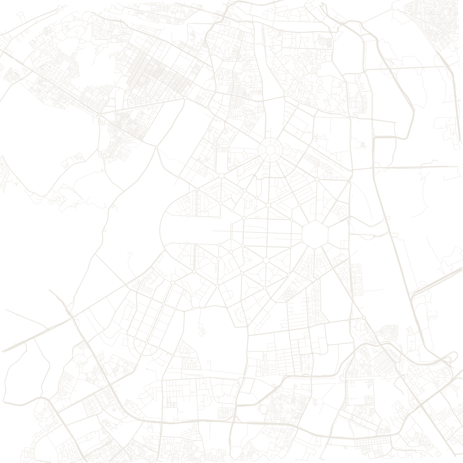 New Delhi street network