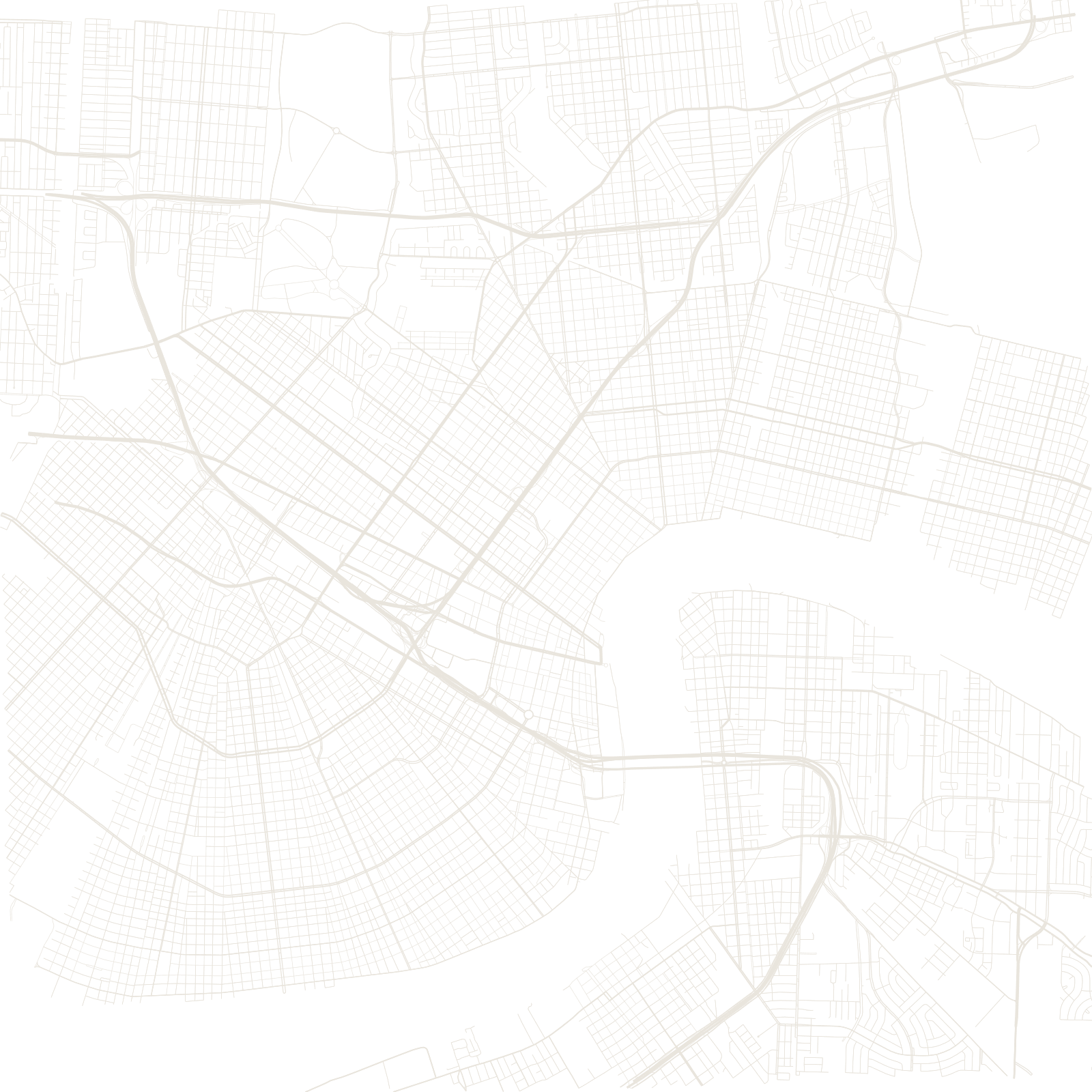 New Orleans street network