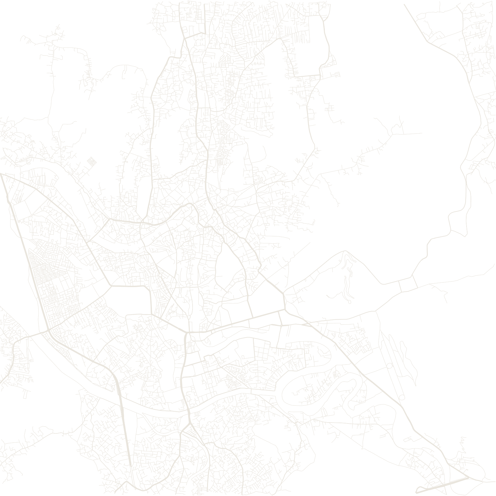 Srinagar street network